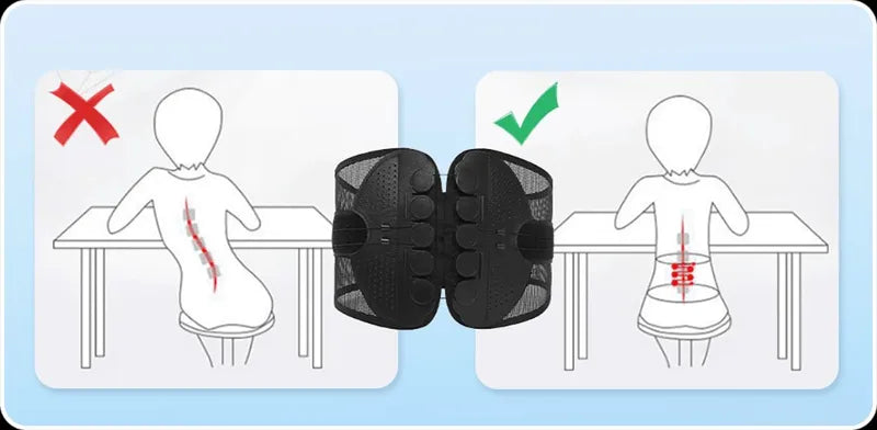 🧘Adjustable Lumbar Support Belt – Lower Back Brace💪