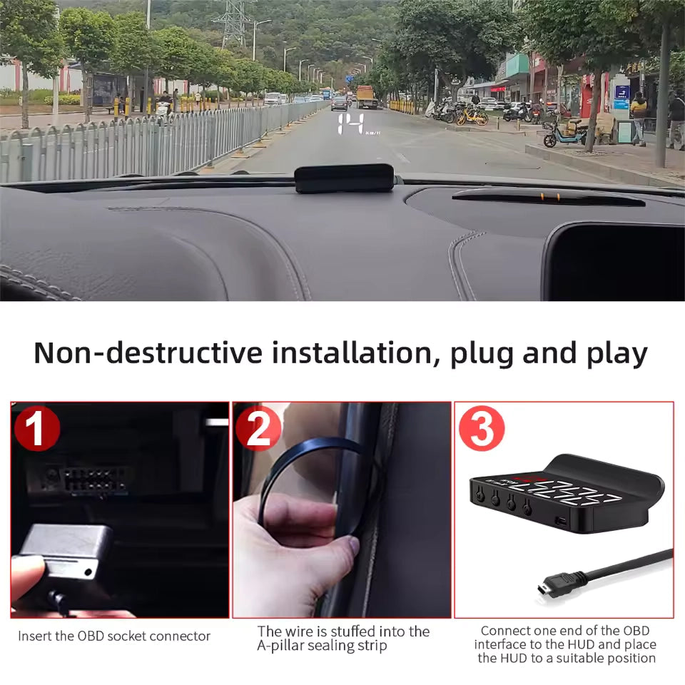 M3 OBD2 Car HUD Head-Up Display